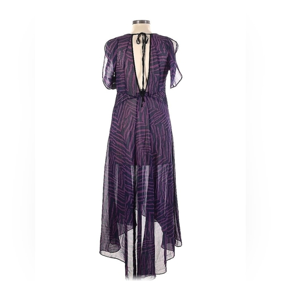 Linda Allard Ellen Tracy Sheer Midi Dress - Size L - NWT - Picture 2 of 4
